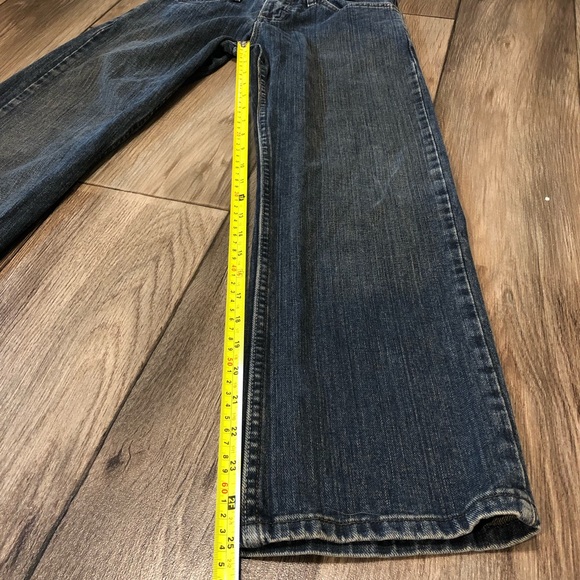 Lee Premium Select Dark Wash W/ Brown Tint Jeans Boys Sz 12 Reg Adjustable Waist - Picture 6 of 11
